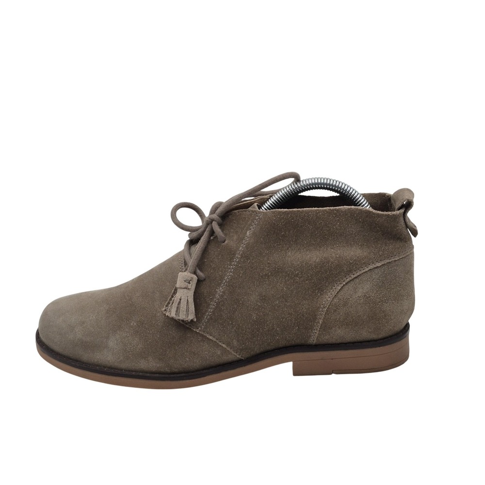Hush Puppies‎ Chukka Boots Mens Size 10 Taupe Suede Desert Lace Up Tassel Ankle